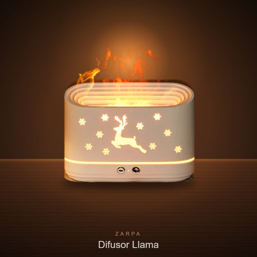 Difusor Llama Zarpa encendido con efecto llama